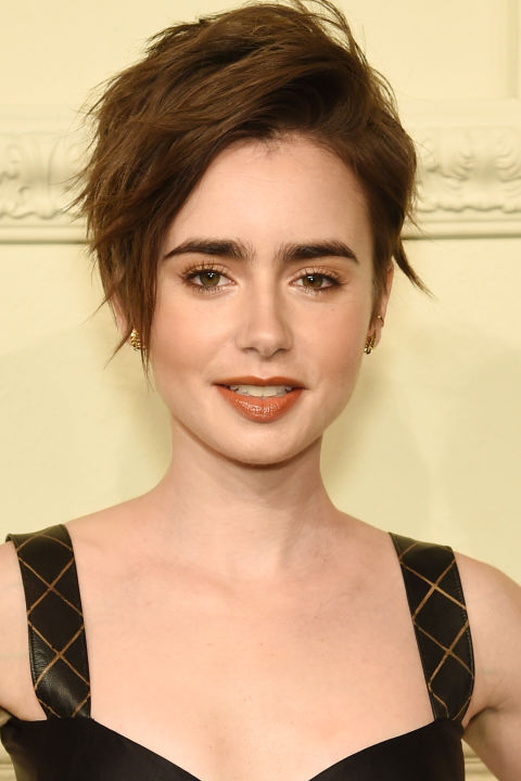 lily collins pixie 2020