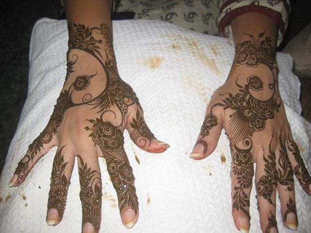 2013 New Arabic & indian Eid Mehndi Designs For Girls-Mehndi Design Collection