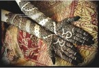 black mehndi design for full arms