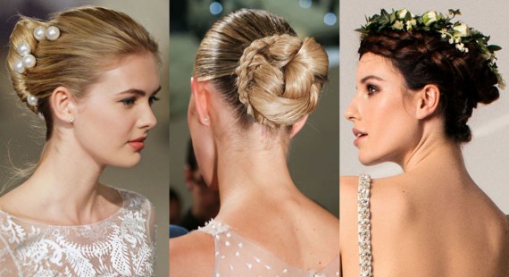 bridal hairstyles from runways 2017