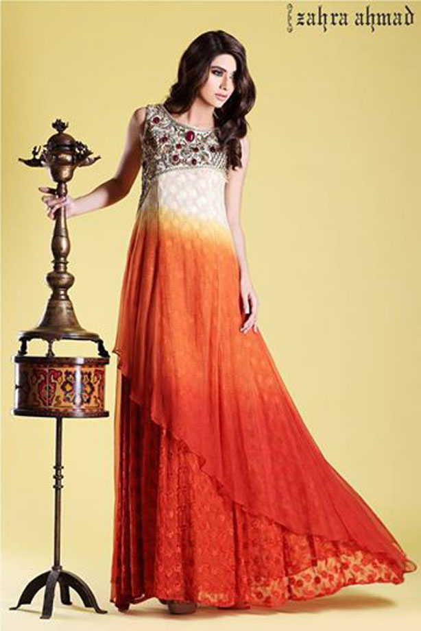 Long Fabulous Frock Designs for Women by Zahra Ahmad StyleGlow