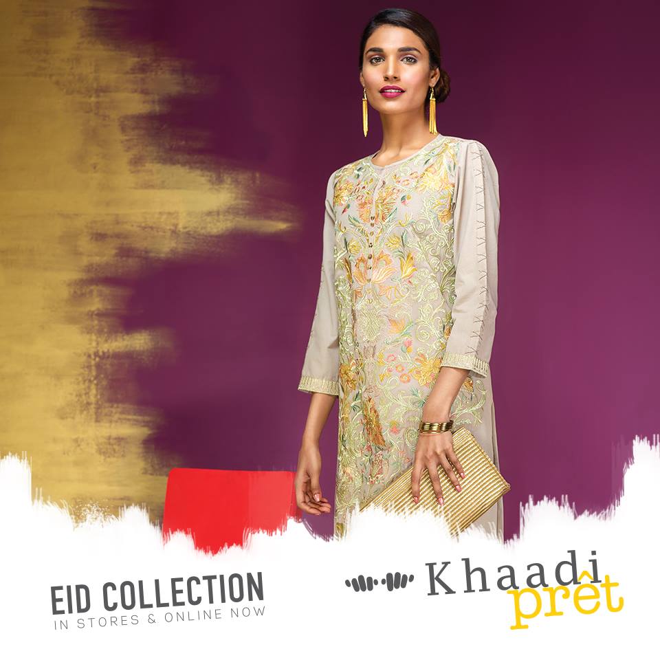 khaadi fancy kurta for women