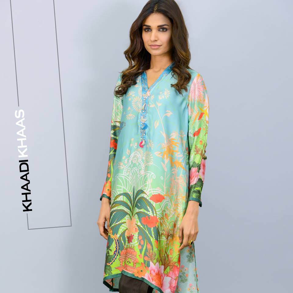 silk tunics for eid by khaadi