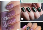 latest polka dot nail design pictures