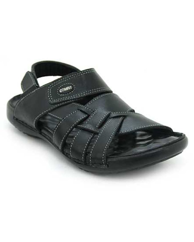 Latest Men Summer Sandals 2017 In Pakistan In Black Color