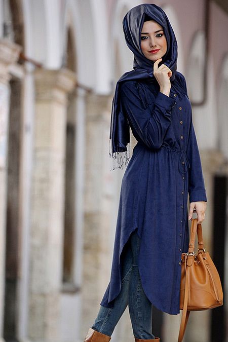 Blue Abaya Design 2018