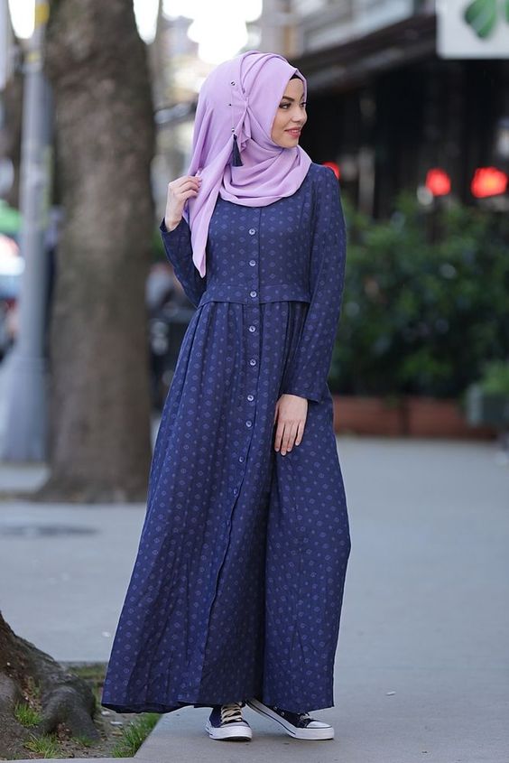Blue Abaya Style