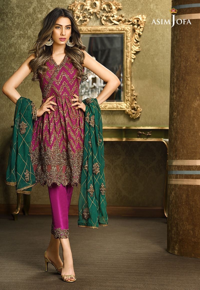 New Pakistani Party Wear Dresses Frock Collection 2021 - StyleGlow.com