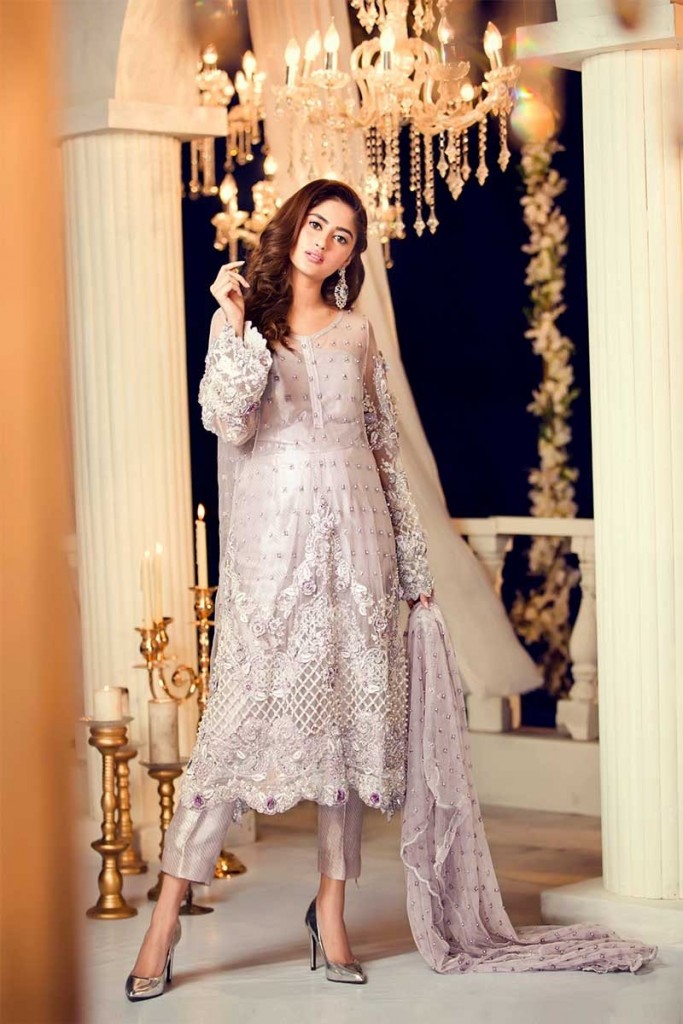 White Embroidered Frock Style