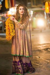 Yellow Bride Mehndi Dress