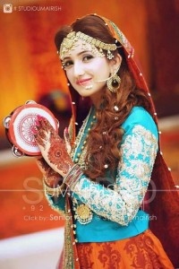 bride beauty on mehbdi