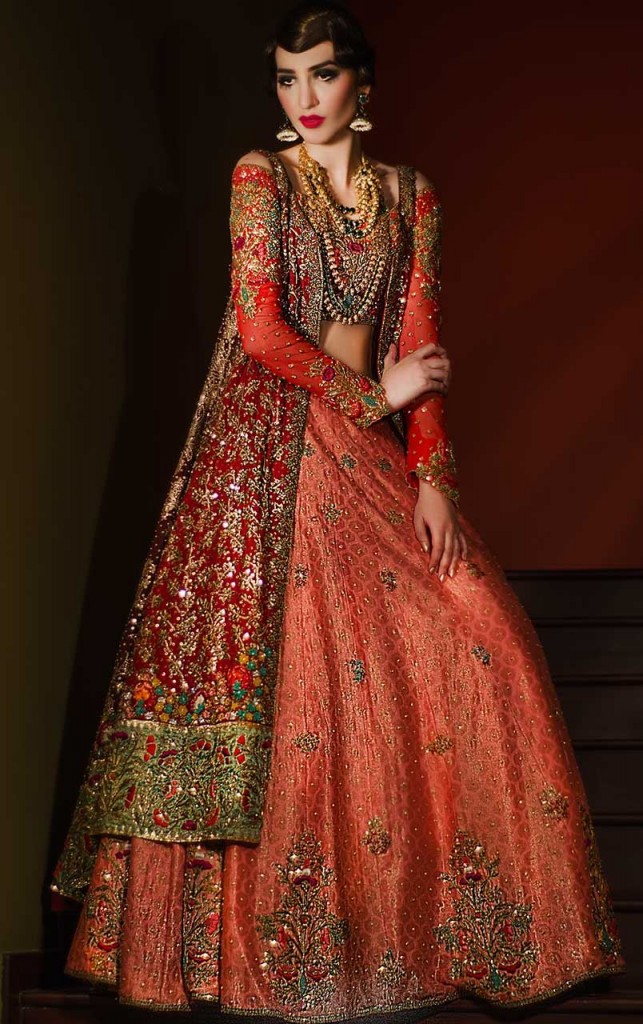 cadenza red lehenga