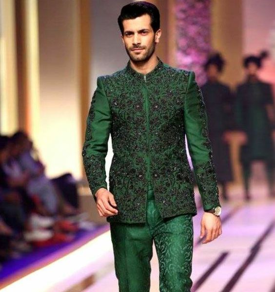 green suit for mehndi function