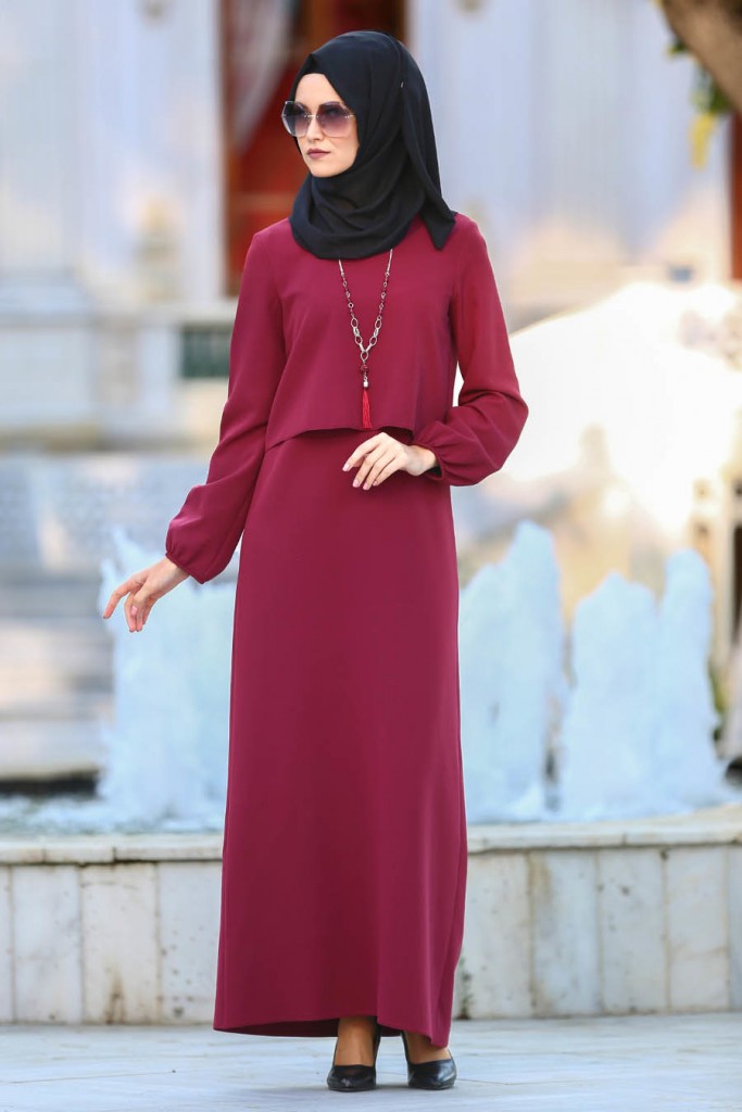 Neva Style Abaya & Black Hijab