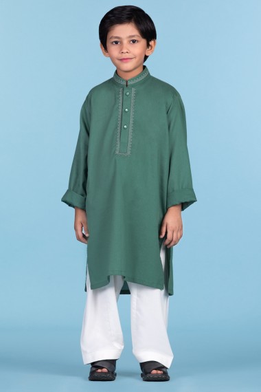 Dark Green Kurta