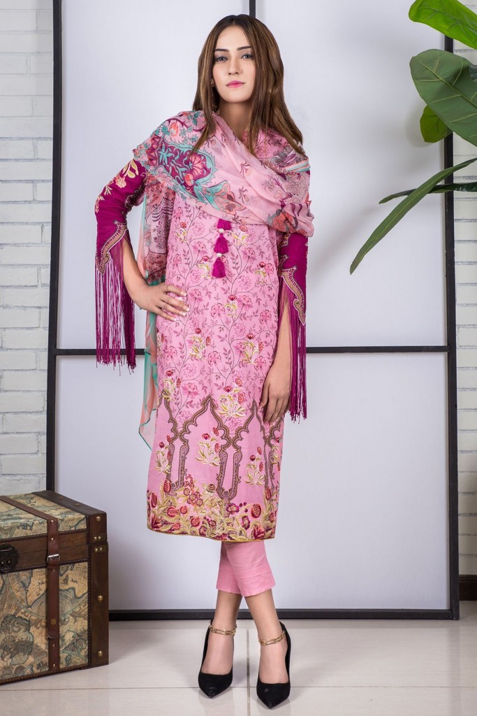 Gorgeous Girl in Pink Color Kurti