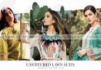 Unstitched Lawn Suits Fabric Pakistan