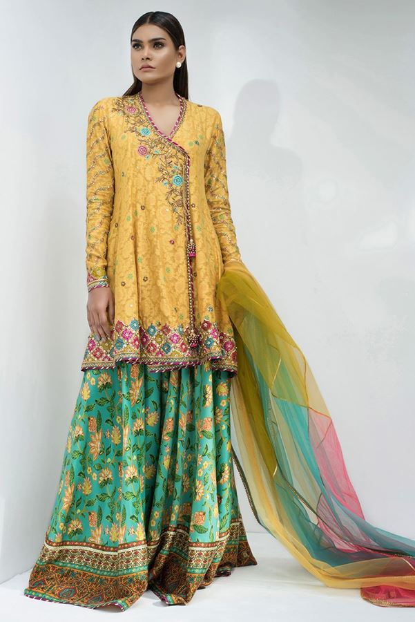 Embellishing Angrakha formal dress