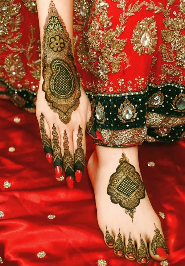 Hand and Feet Mehendi Design