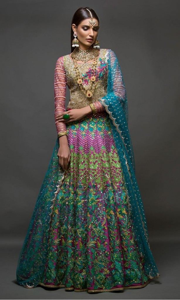 Multi Color Dress for Bride
