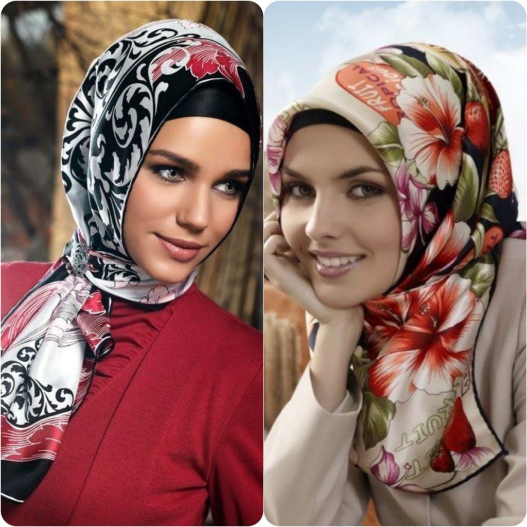 Multi Color Floral Hijab Styles