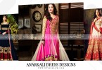 Pakistani Anarkali Dress Designs 2018