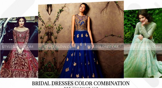 Pakistani Bridal Dresses Color Combination 2018