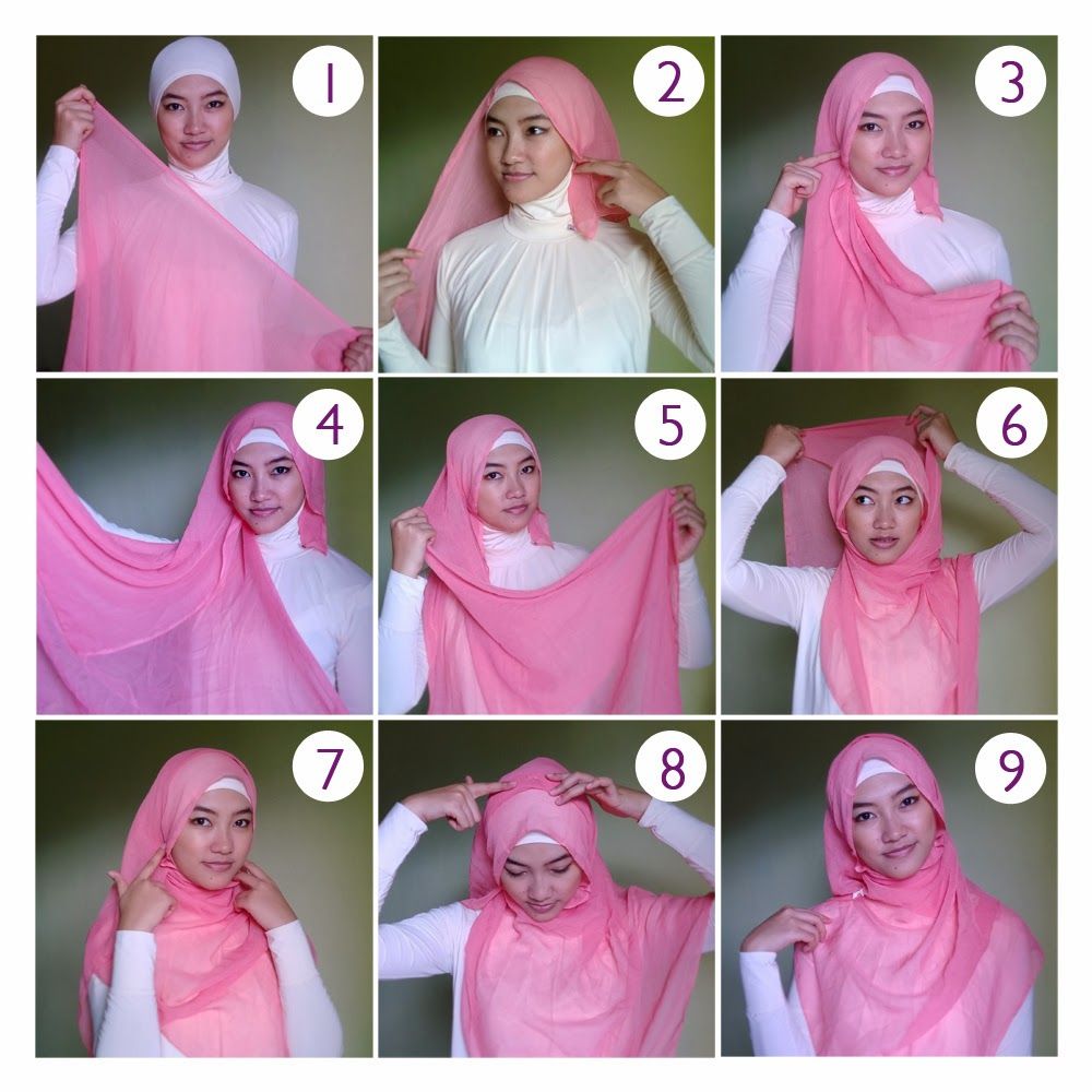 Pink Hijab Latest Styling