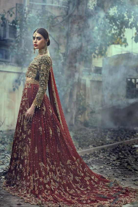 Best Bridal Dresses Color Combination In Pakistan 2019