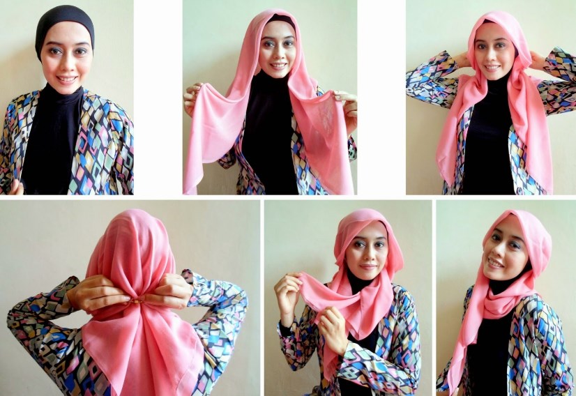 Simple Hijab Without Pin Style