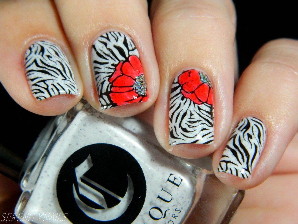 1. Zebra Print Nail Art Designs - wide 1