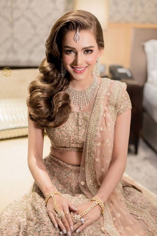 Best Pakistani Bridal Hairstyles 2019 for Wedding 