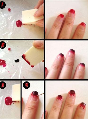 Bloody Nail Art Halloween