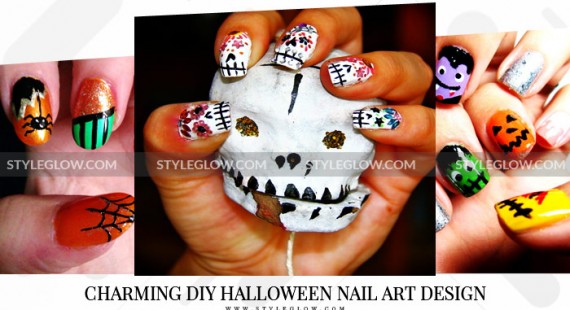 Charming-DIY-Halloween-Nail-Art-Design