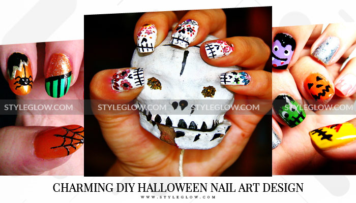 Charming-DIY-Halloween-Nail-Art-Design