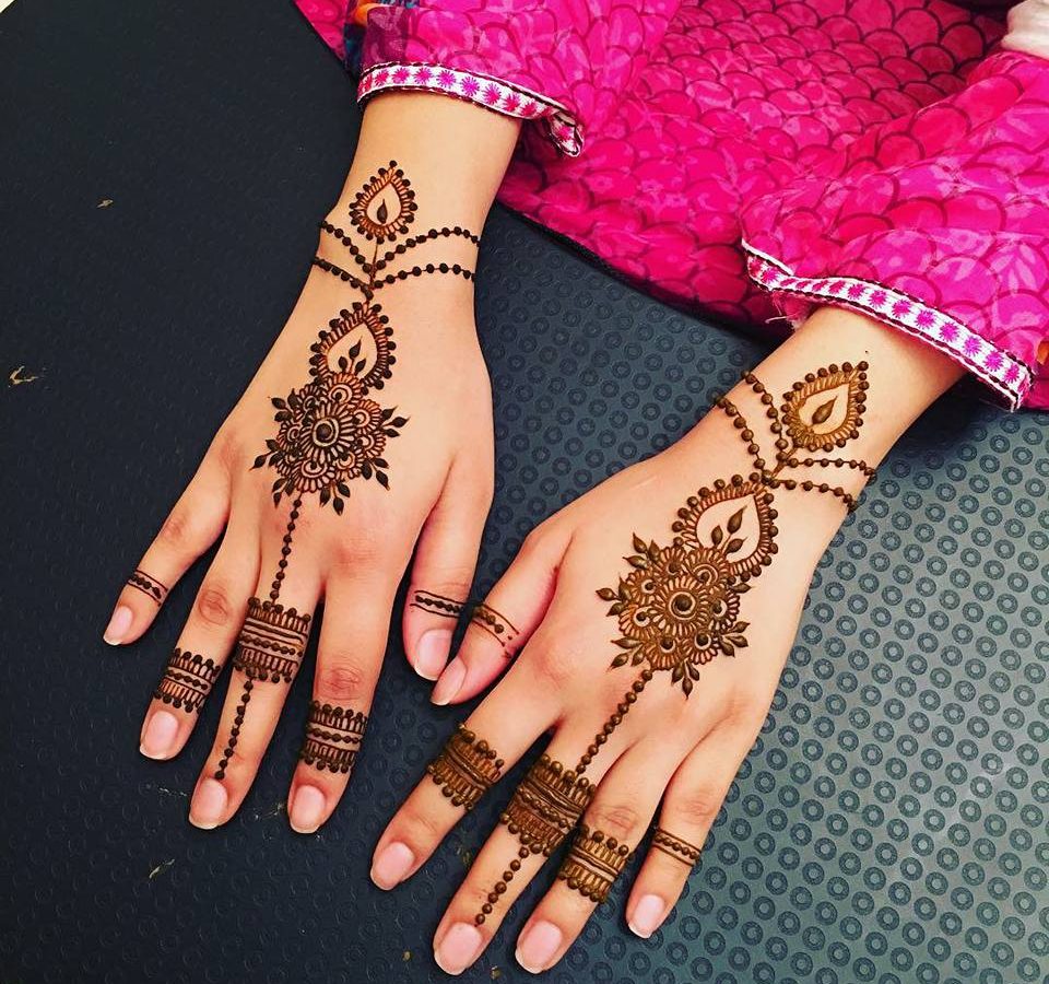 Classical and Simple Eid Mehndi