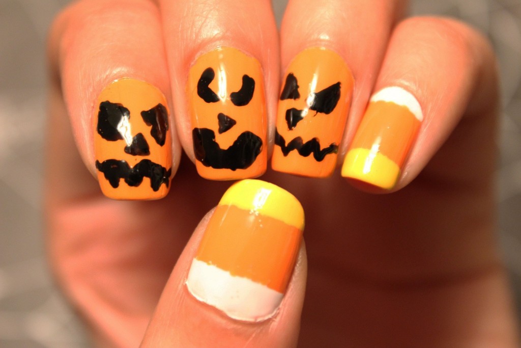 Pumpkin Design for Nails