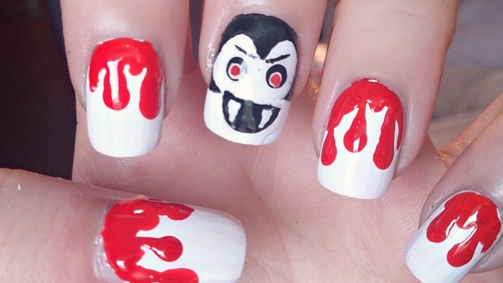 Scary Bloody Halloween Nails