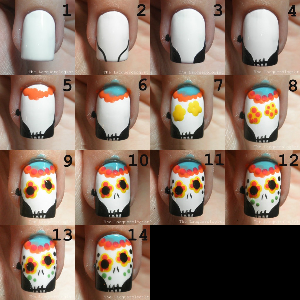 Skull nail Design