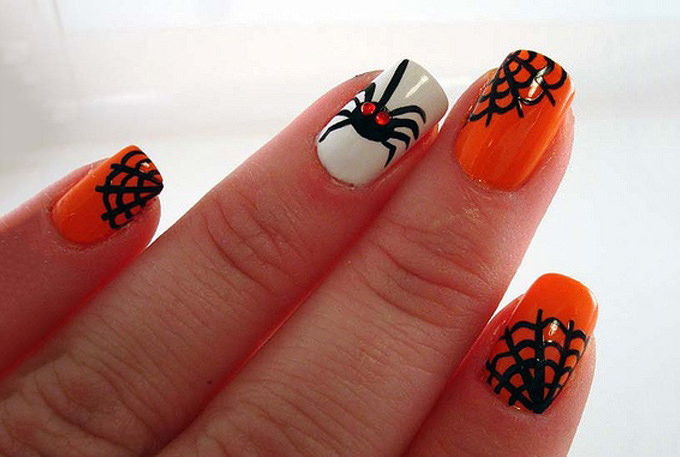 Spider Nail For Halloween