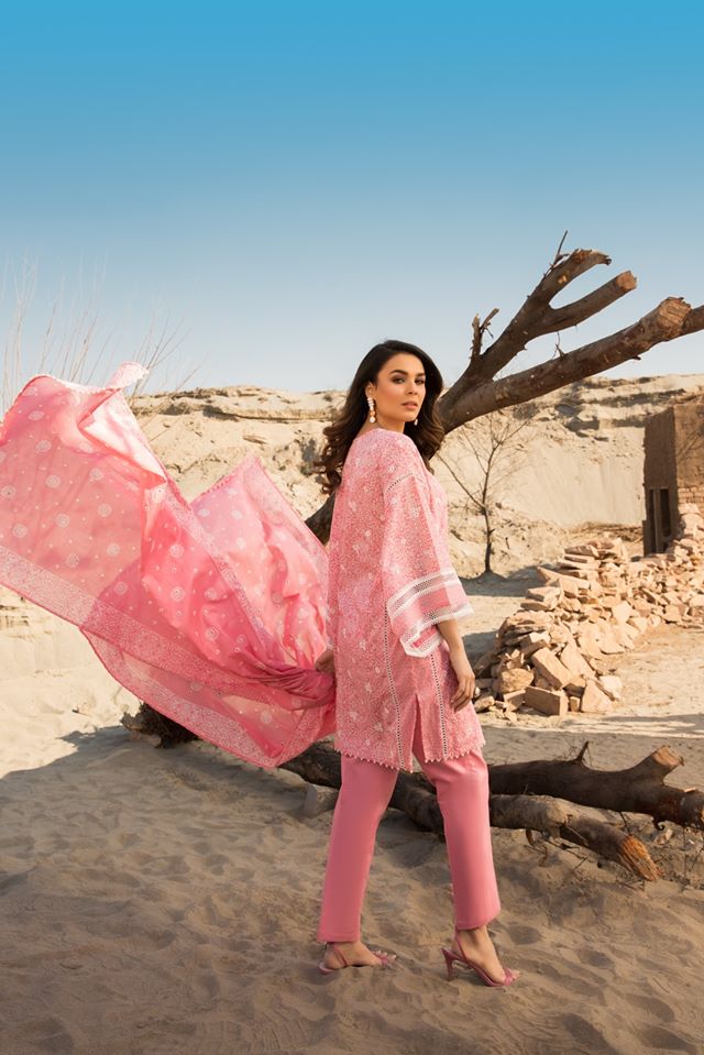 Bareeze top selling EID Dresses Pink