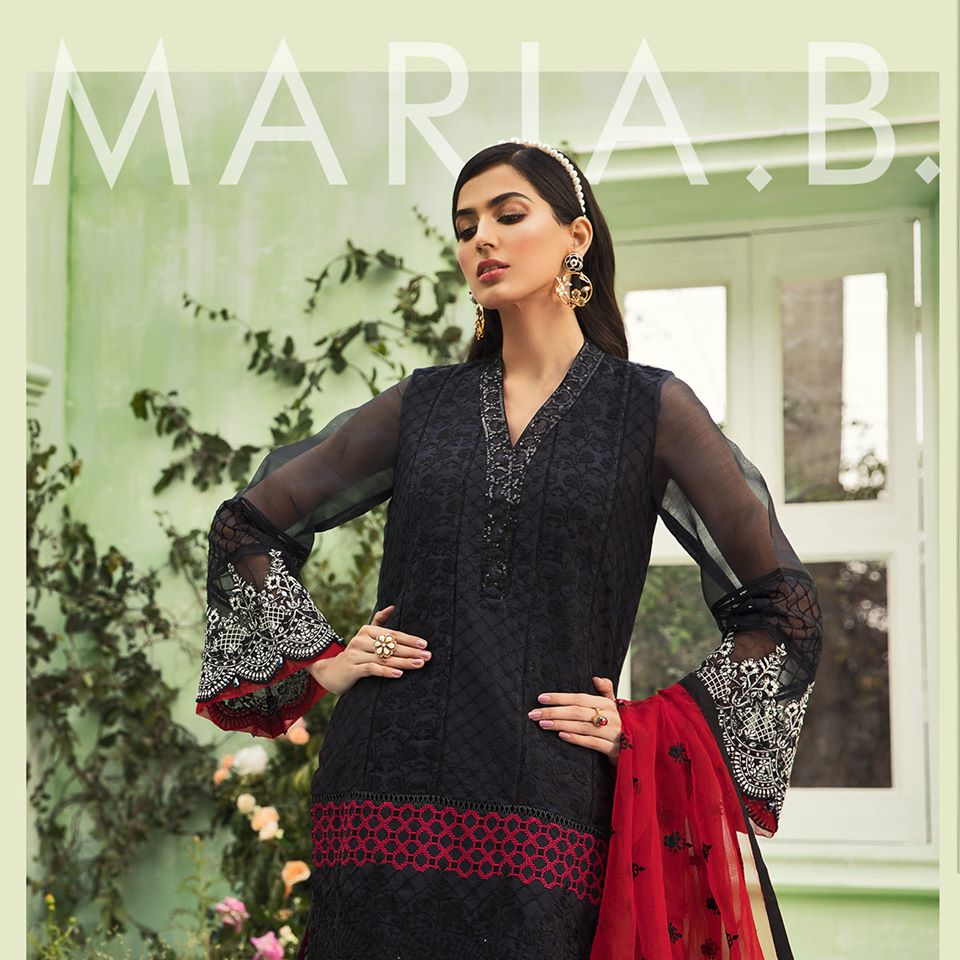 Maria b EID Dresses black